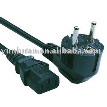 AC Euro Power Cord mains lead VDE approved cable set